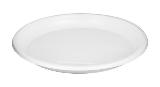 Тарелка пластиковая Мистерия d167 белая фото