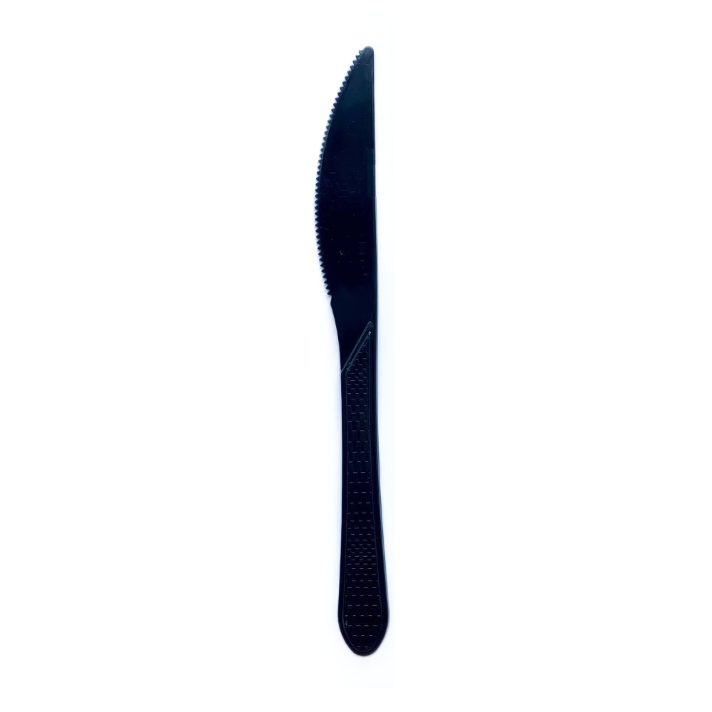 Нож пластиковый Элпи Люкс 170 мм черный фото