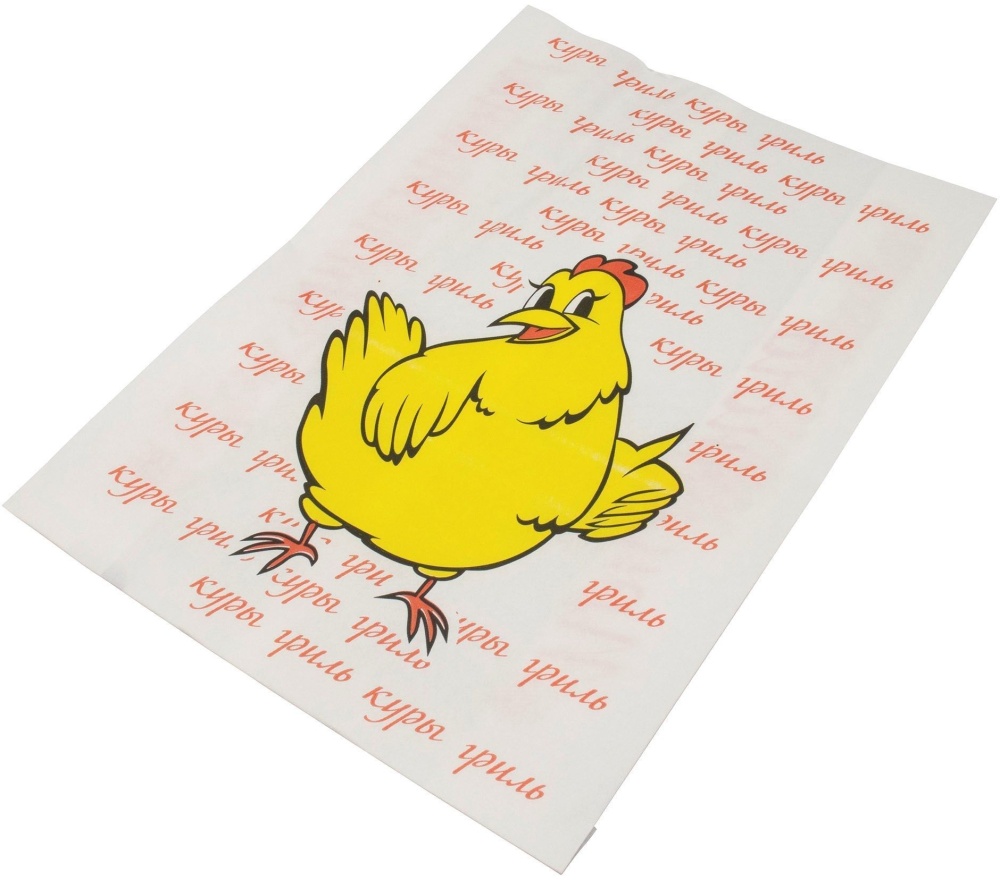 Пакет бумажный для курицы-гриль 28х20х8.5 см фото