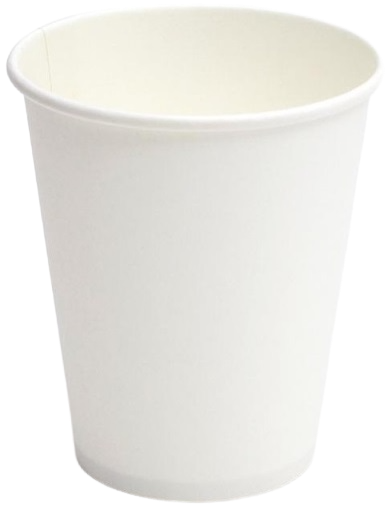 Бумажный стакан для горячих напитков 250 мл белый фото